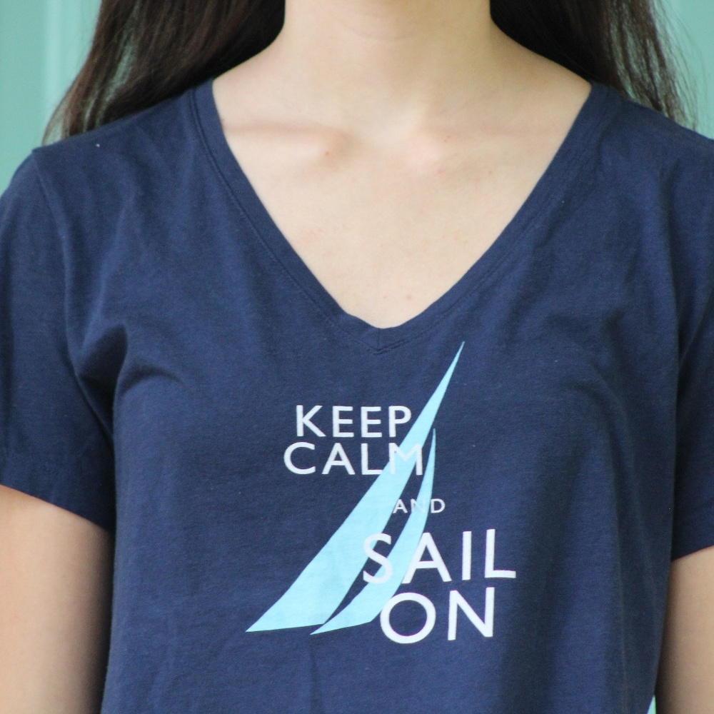 Nautica Navy Blue Graphic T-Shirt